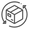 Logistics company picks up goods icon