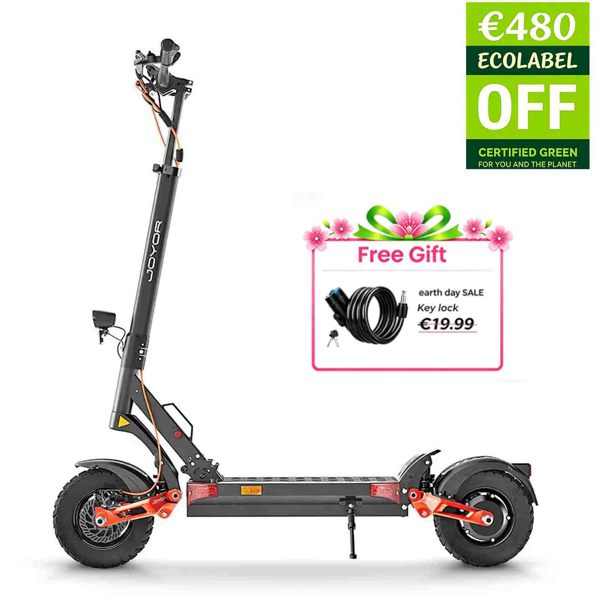 JOYOR T10 Monopattino elettrico - Potenza motore 2000W, autonomia 75 km