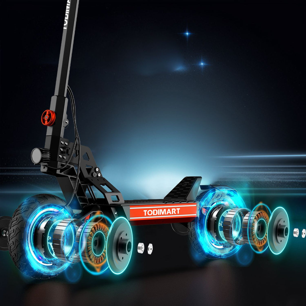 Monopattino elettrico a doppio motore TODIMART S13