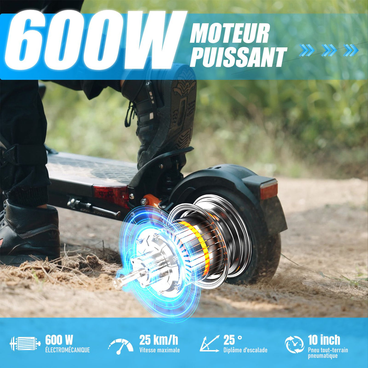 JOYOR T6 Electric Scooter - 600W motor power 70km range