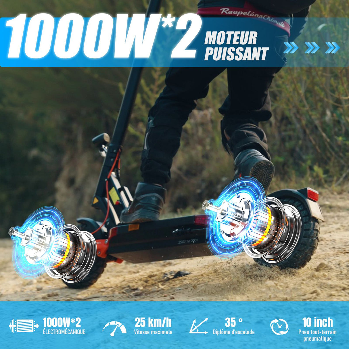 JOYOR T10 Elektroroller – 2000 W Motorleistung, 75 km Reichweite