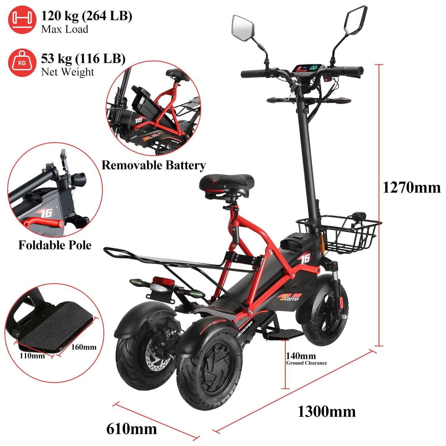 F020 Elderly mobility scooter