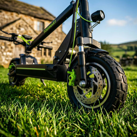 What happens if you place an excessively heavy load on an adult electric scooter?