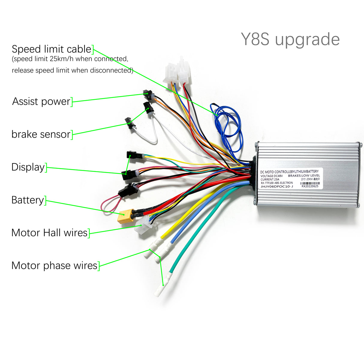 Y8S upgrade speed controller 20km/h up to 40km/h - TODIMART