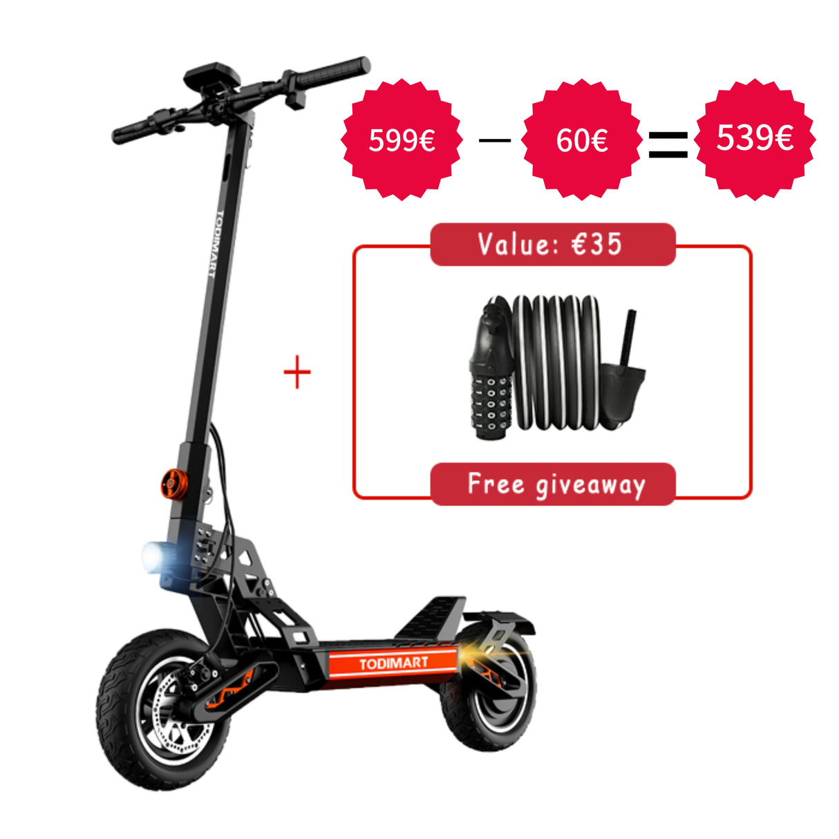 TODIMART S9 Off-Road Electric Scooter