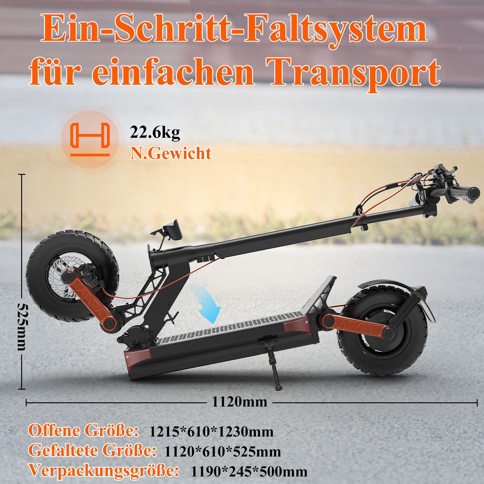 JOYOR S5 Electric Scooter, 800W Motor Scooter for Adults up to