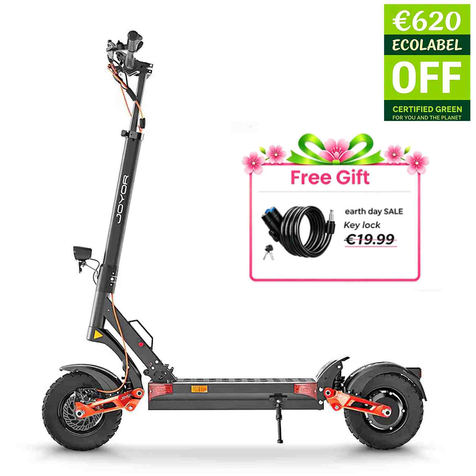 JOYOR S5 Electric Scooter, 800W Motor Scooter for Adults up to