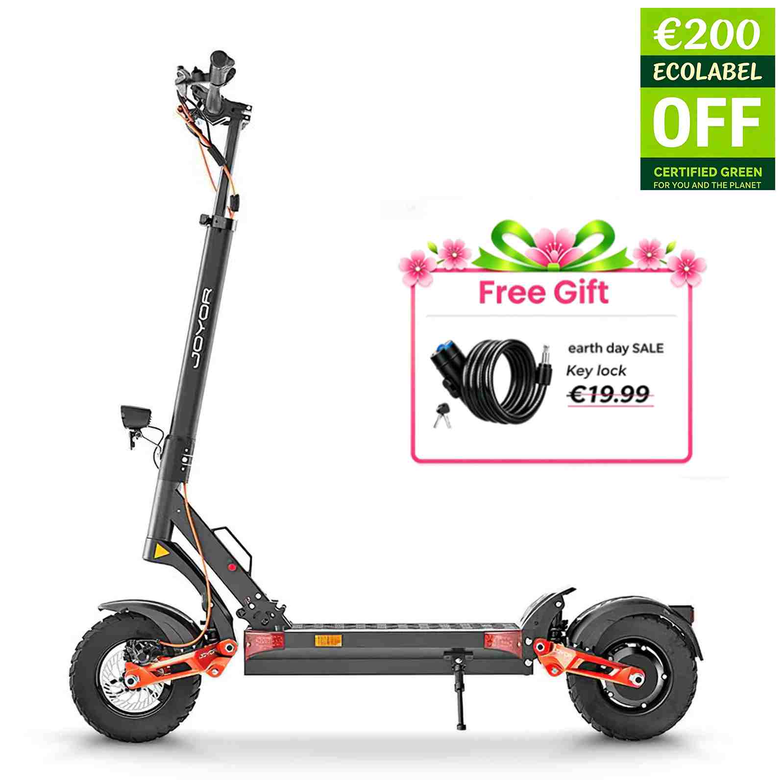 JOYOR S5 Electric Scooter, 800W Motor Scooter for Adults up to