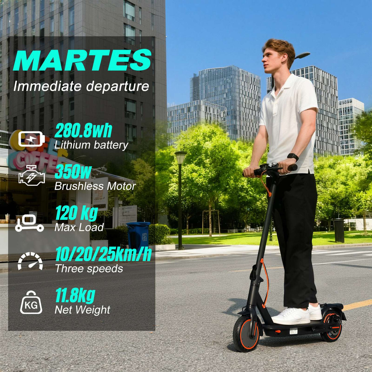MARTES T3 Commute Electric Scooter