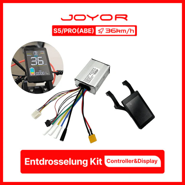 JOYOR S5 ABE / Pro Geschwindigkeitsbegrenzung Aufhebungsset zur Geschwindigkeitserhöhung des Elektrorollers (Controller und Anzeige)