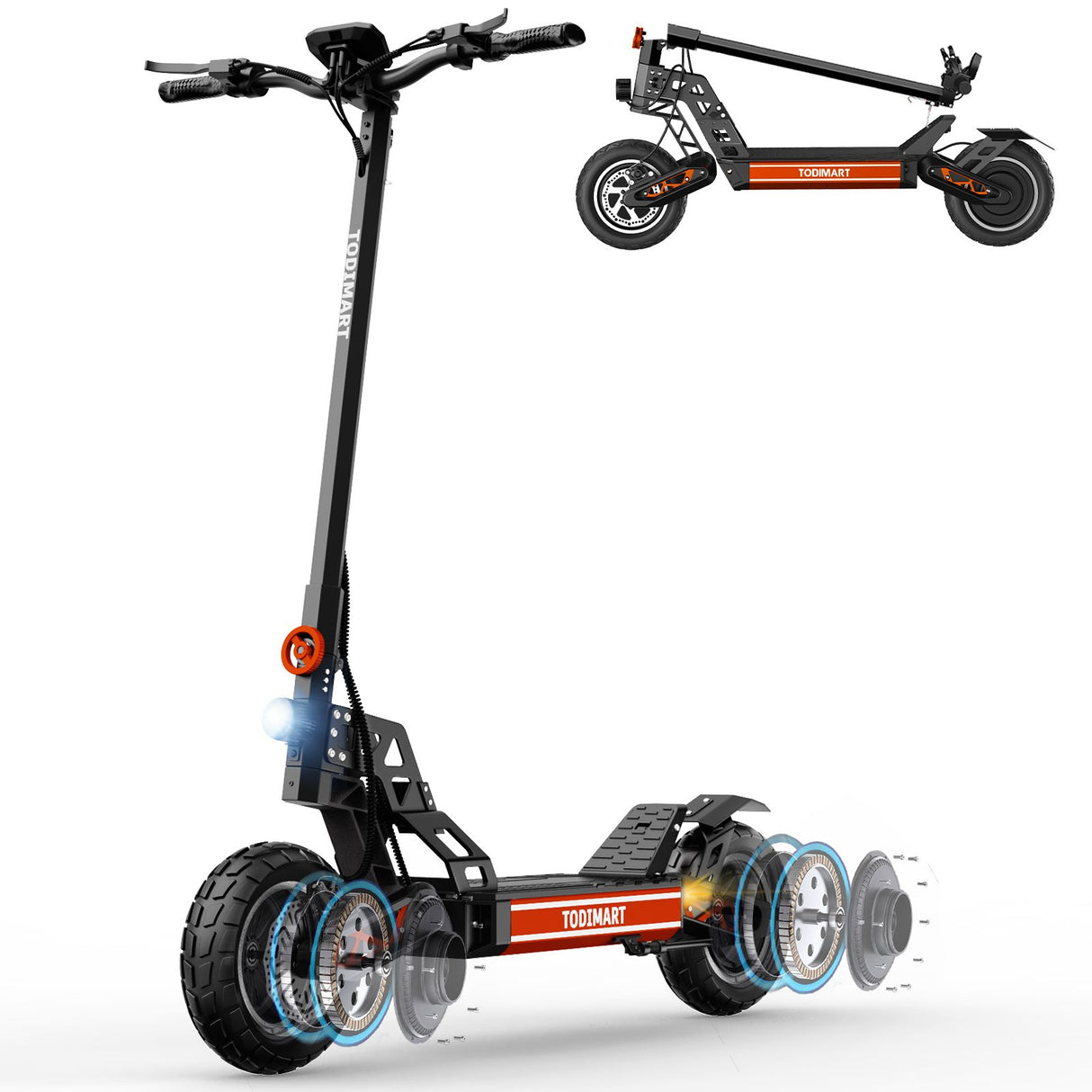 Monopattino elettrico a doppio motore TODIMART S13