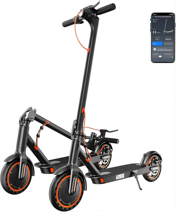 Electric Scooter, 30-35km Range, Ultra-Light Electric Scooters for Adults and Teens, 36V 7.8Ah Battery, 500W Peak Motor, App Control, 3 Speed Mode, T series Foldable E Scooter