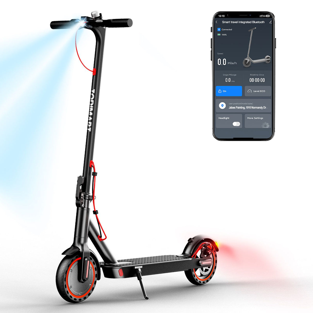 TODIMART T3 Electric Scooter（Bluetooth App）