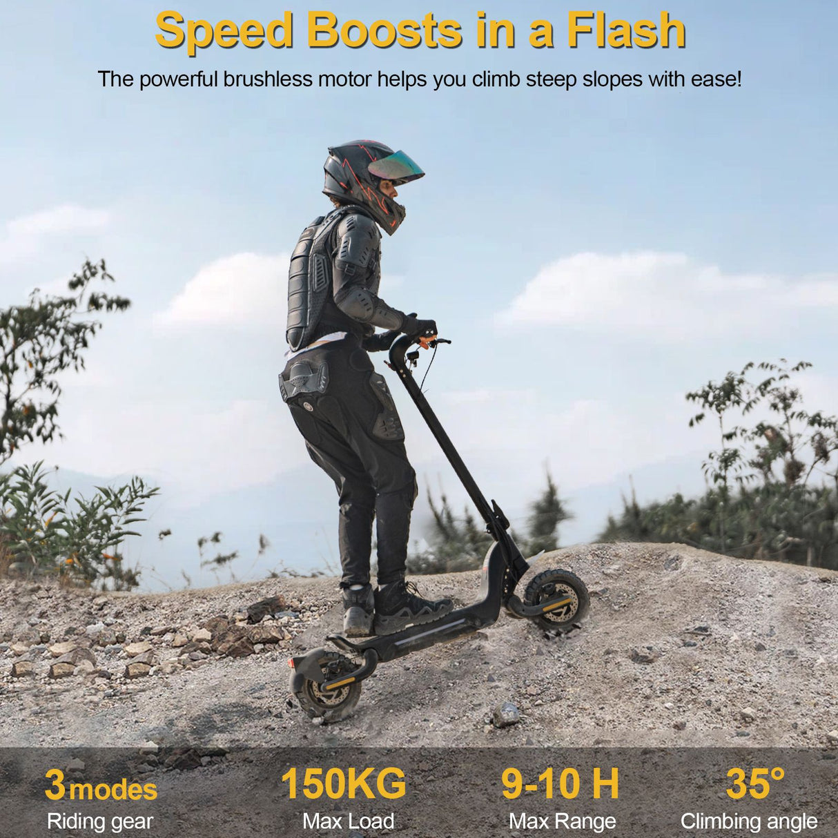 TODIMART X5S Patinete eléctrico potente de doble motor