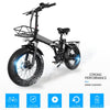TODIMART GW20 Electric Folding Bike Fat Tire with 48V 15Ah battery,City Mountain Bicycle Booster